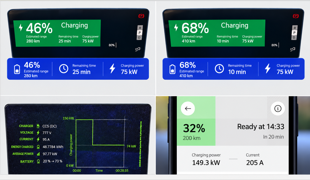 Charging information Volvo EX60 P10 AWD